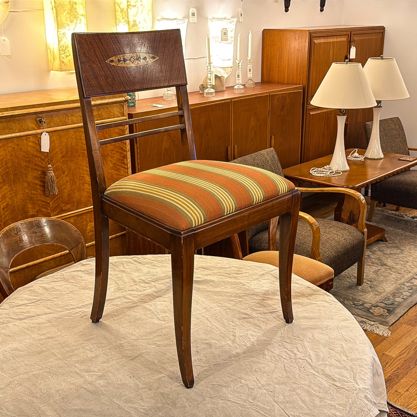 Set of Four Art Deco Side Chairs
