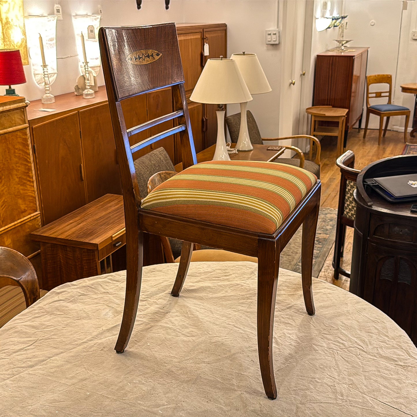 Set of Four Art Deco Side Chairs
