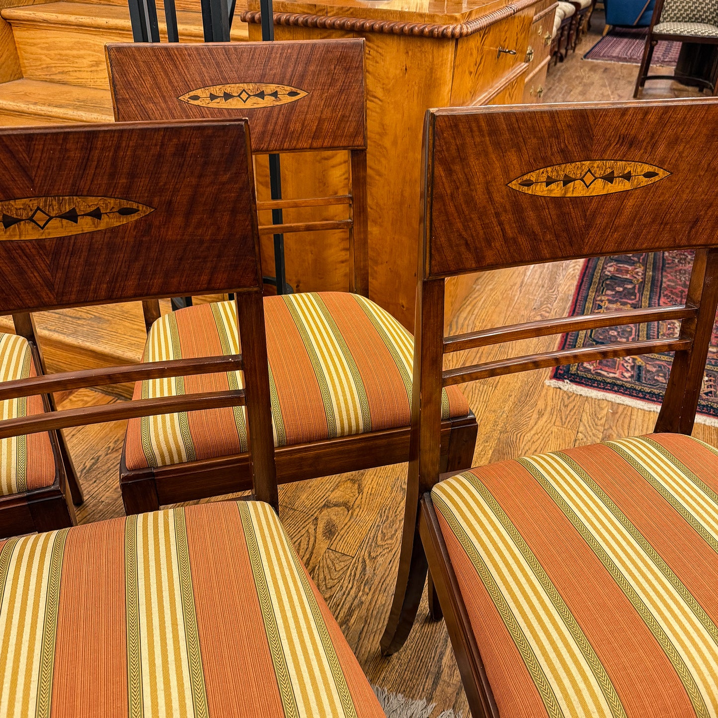 Set of Four Art Deco Side Chairs