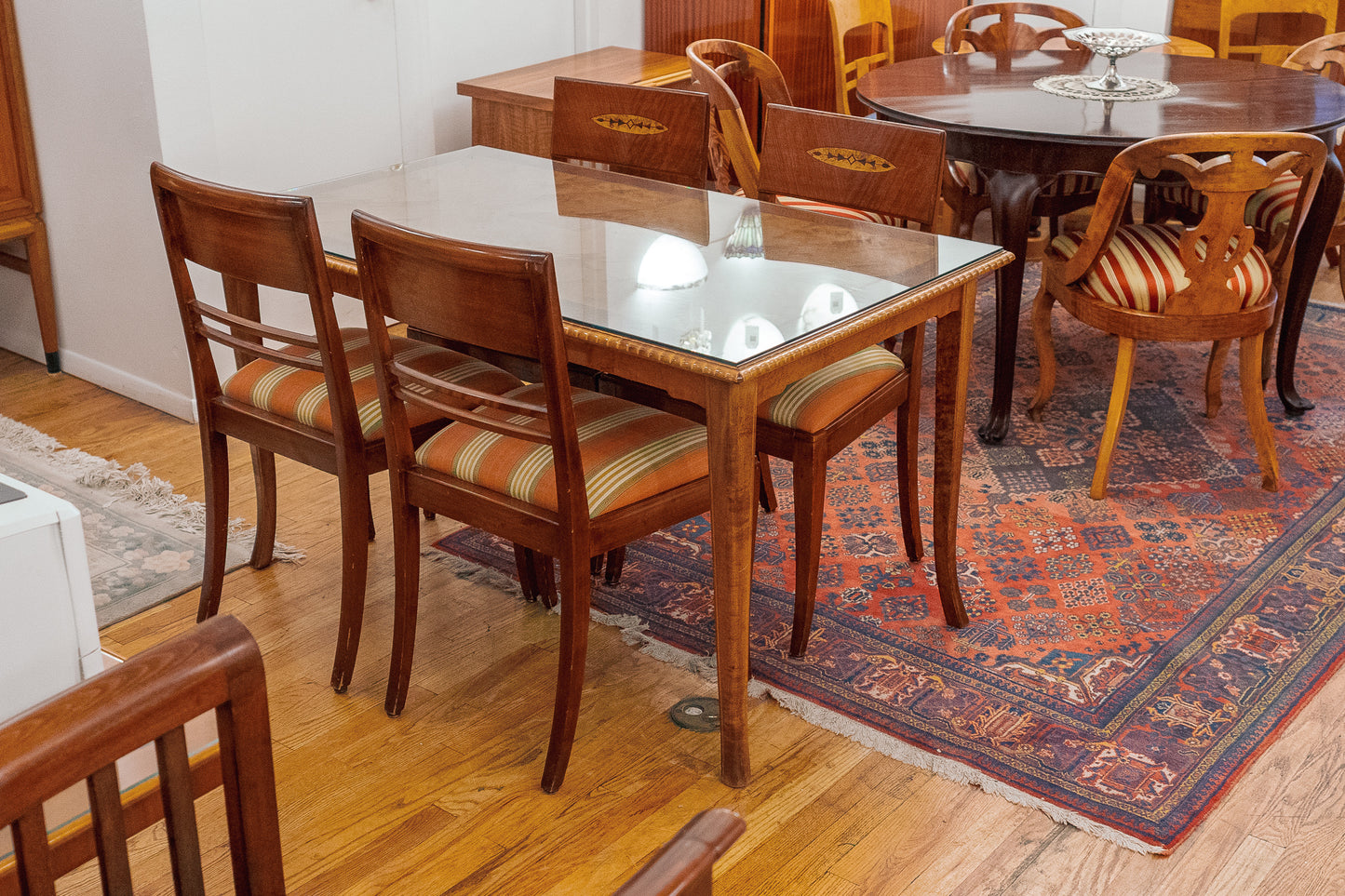 Set of Four Art Deco Side Chairs