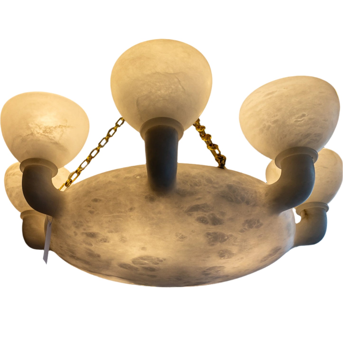 Neoclassical Alabaster Chandelier