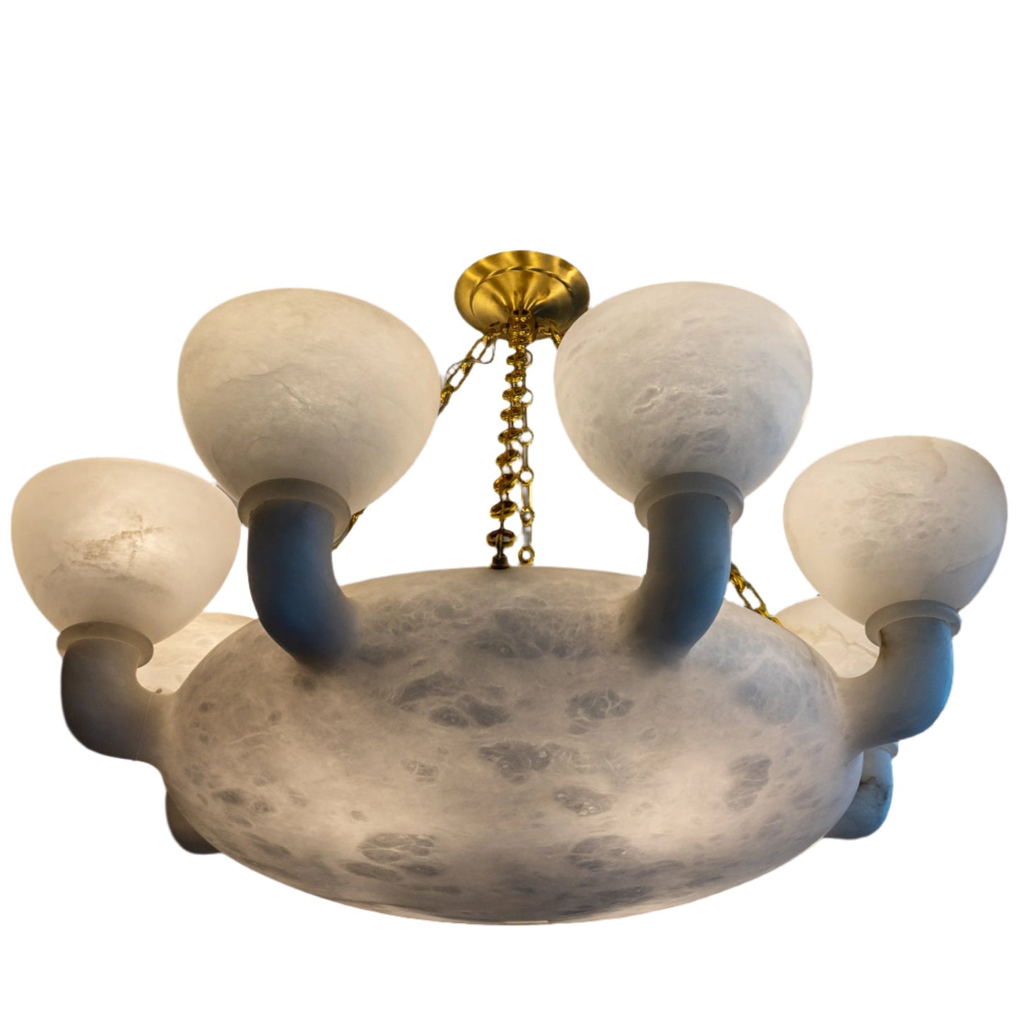 Neoclassical Alabaster Chandelier