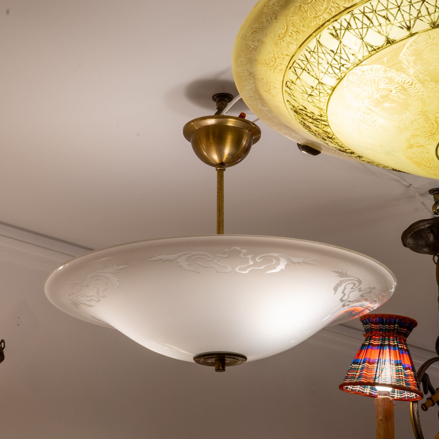 Midcentury Swedish Ceiling Fixture