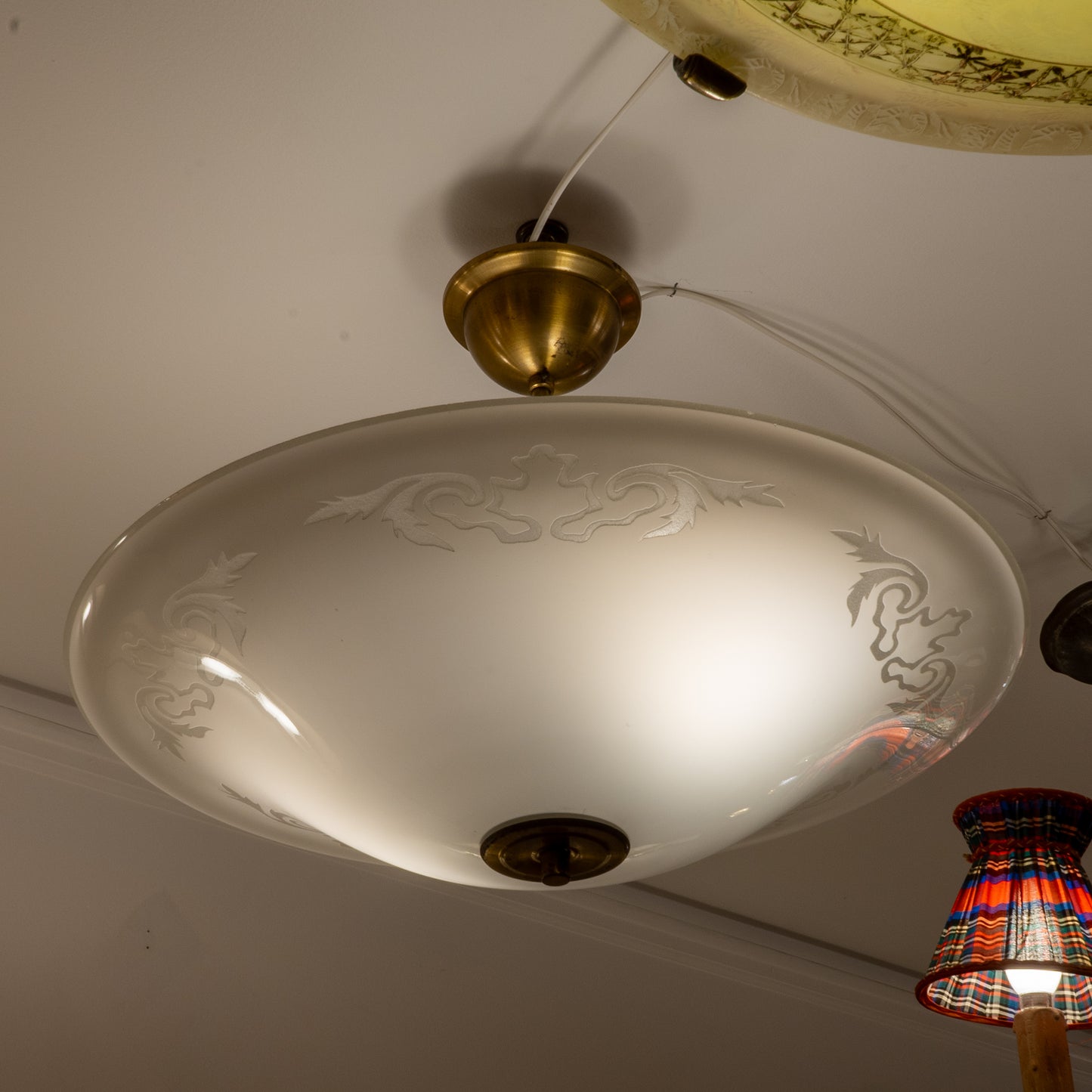 Midcentury Swedish Ceiling Fixture
