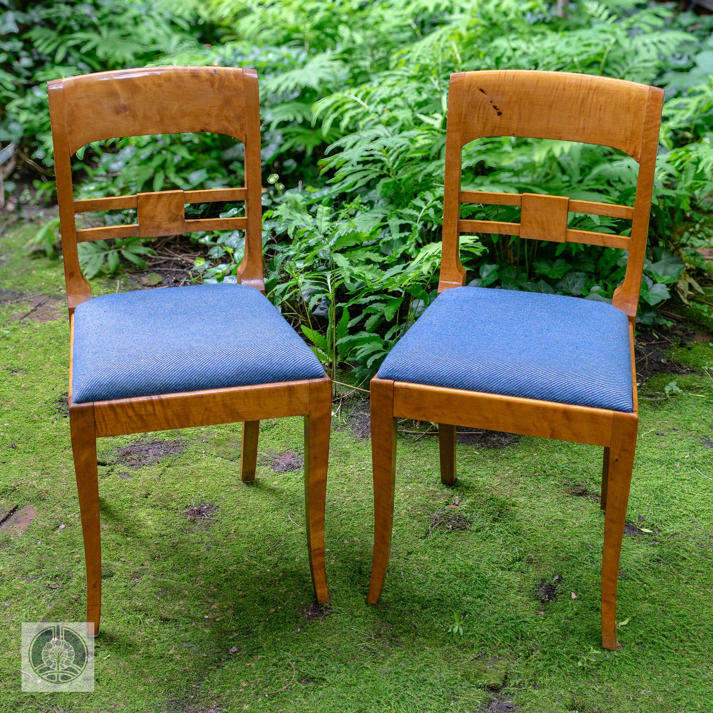 A Pair of Nineteenth Century Birch Side Chairs