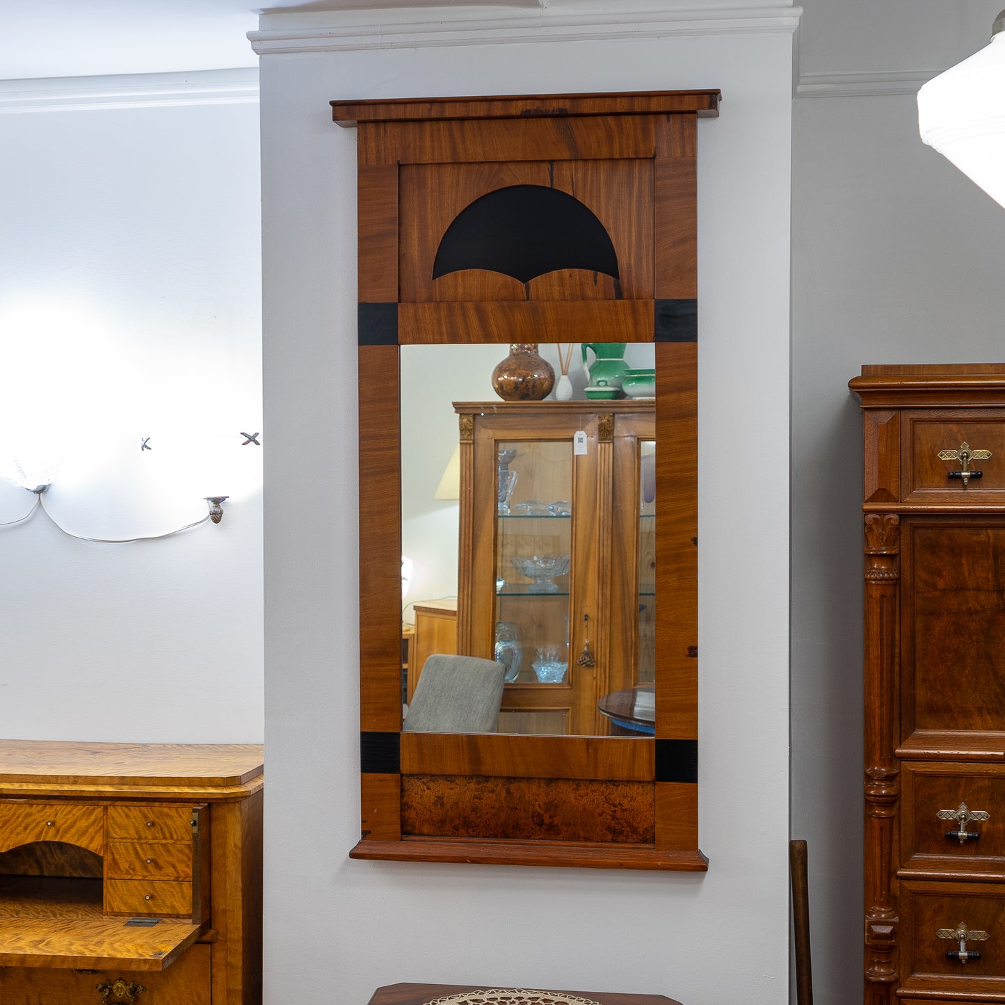 Biedermeier Wall Mirror, Sweden 1860
