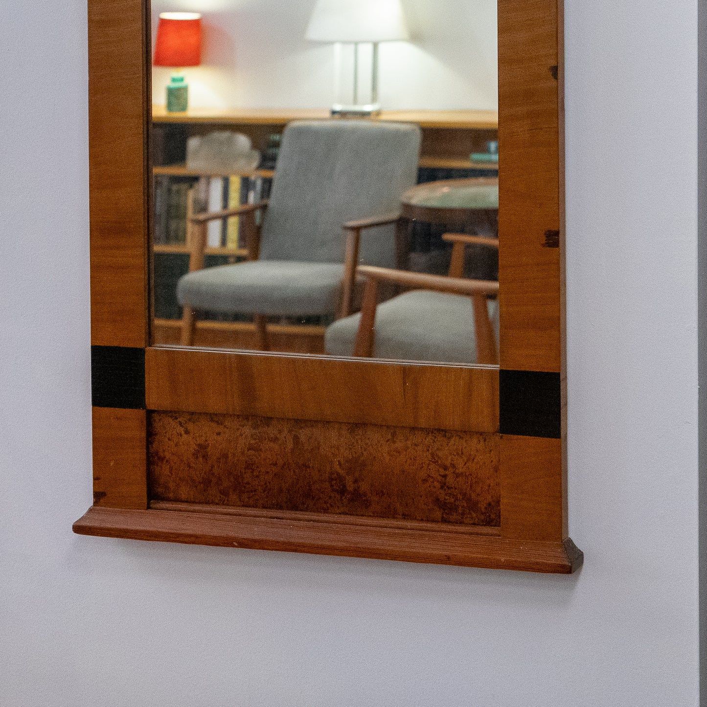 Biedermeier Wall Mirror, Sweden 1860