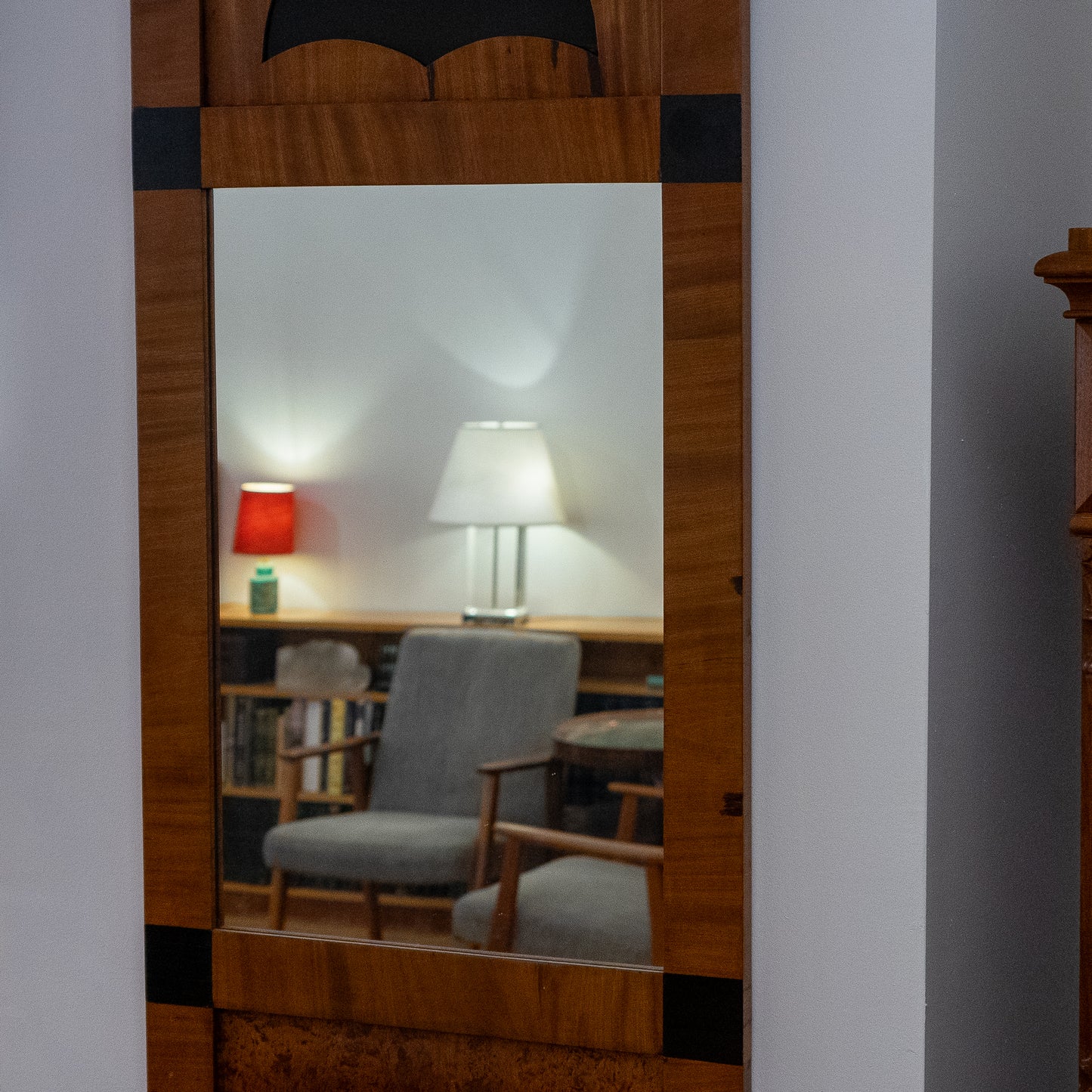 Biedermeier Wall Mirror, Sweden 1860