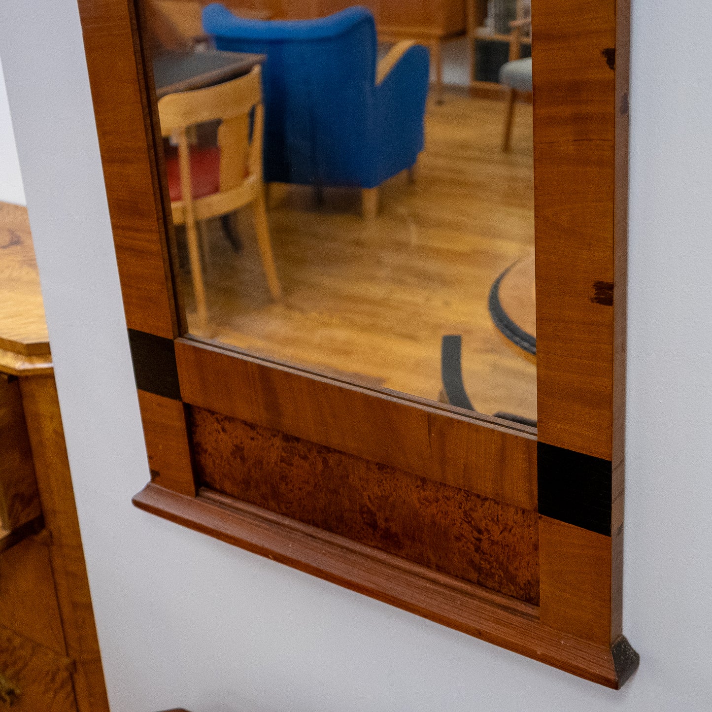 Biedermeier Wall Mirror, Sweden 1860