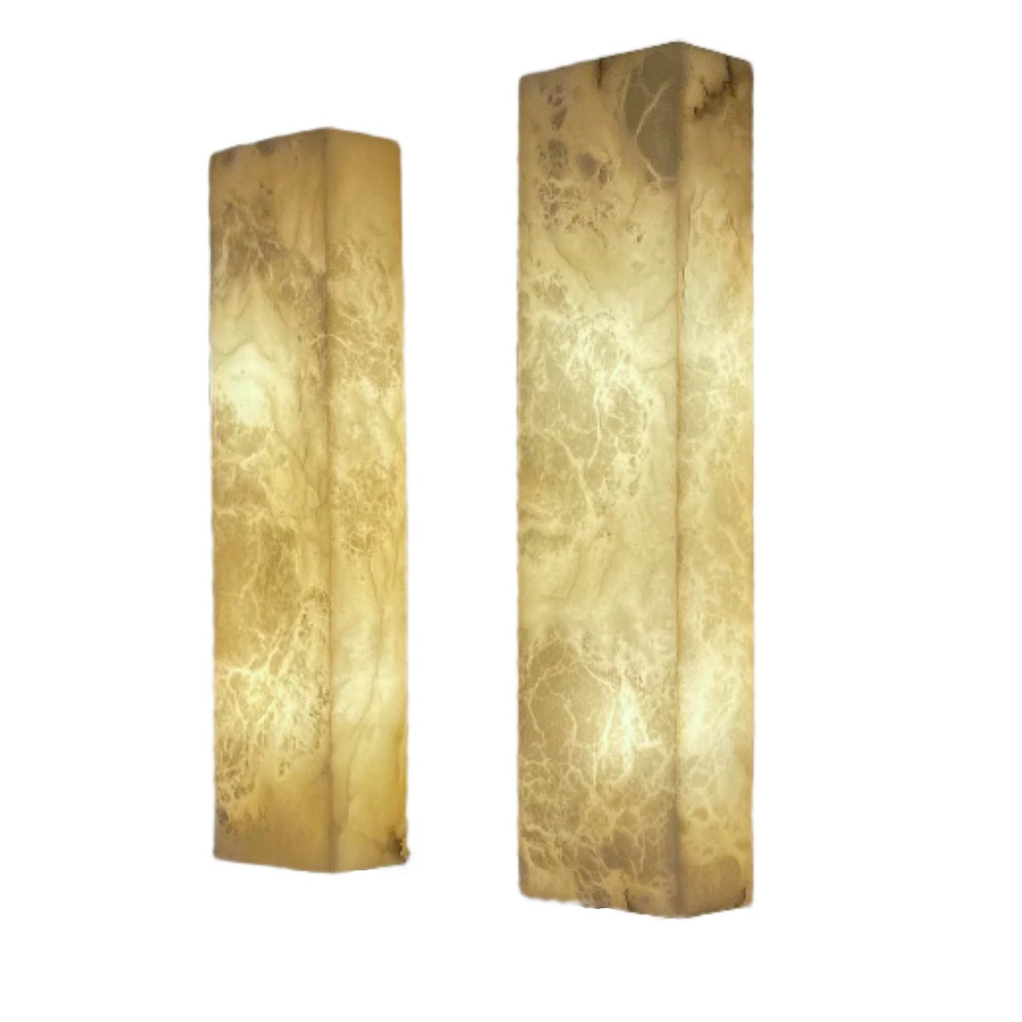 Alabaster Architectural Wall Sconces