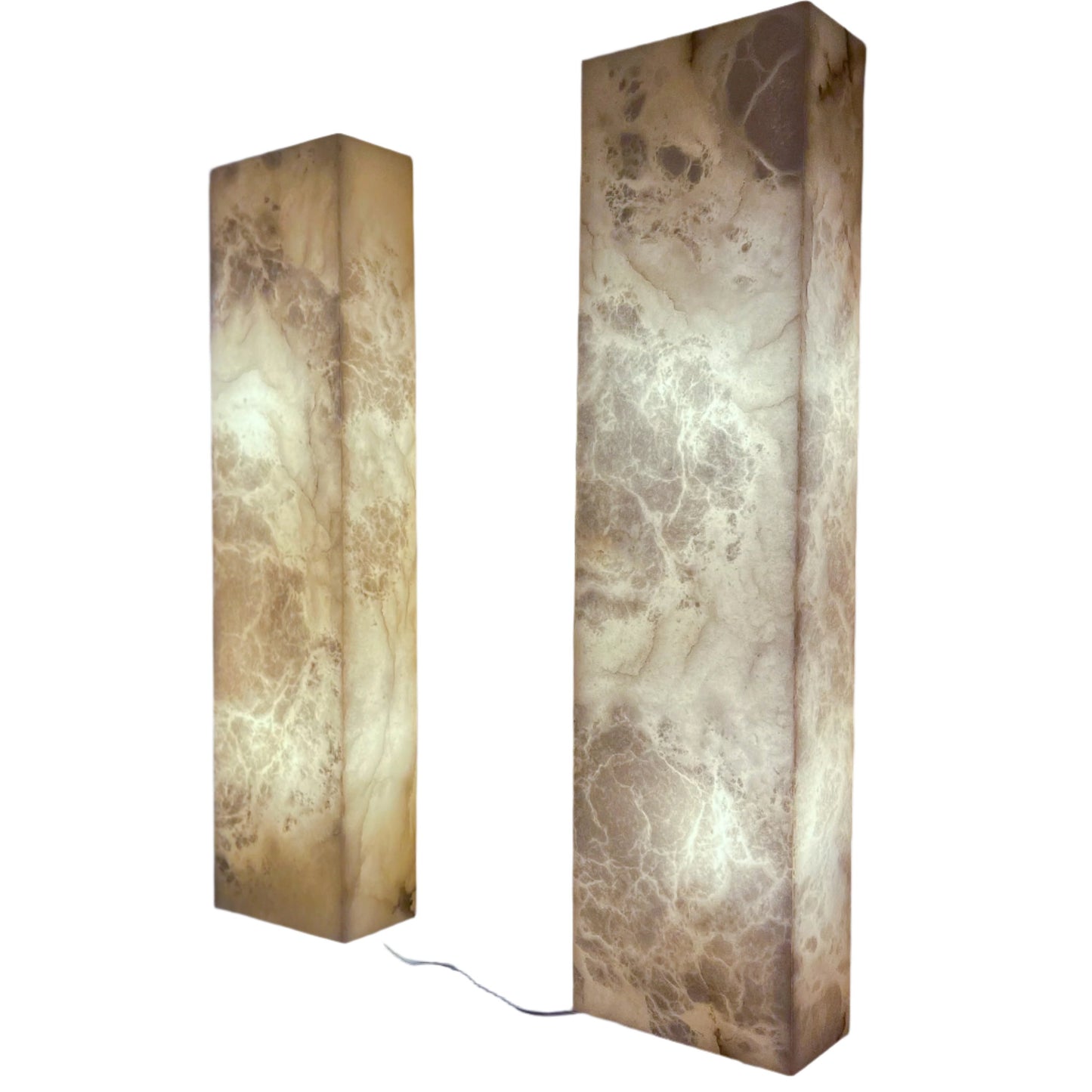Alabaster Architectural Wall Sconces