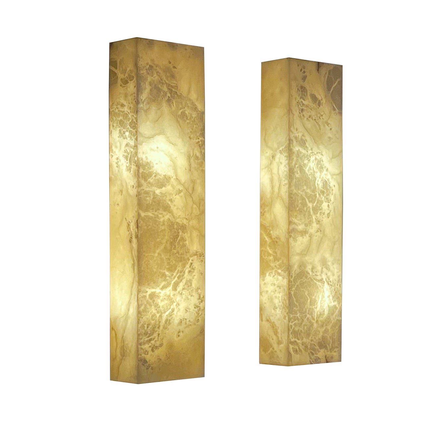 Alabaster Architectural Wall Sconces