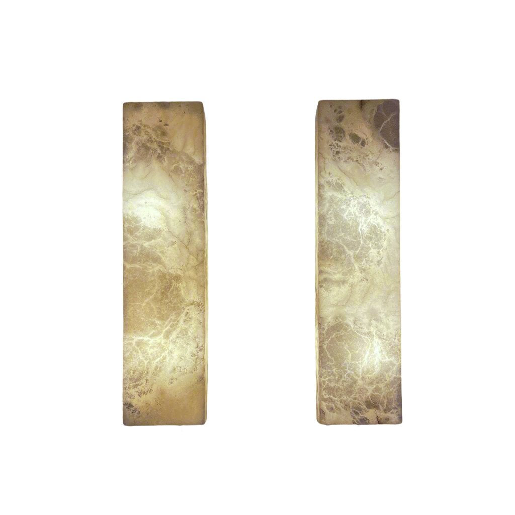 Alabaster Architectural Wall Sconces