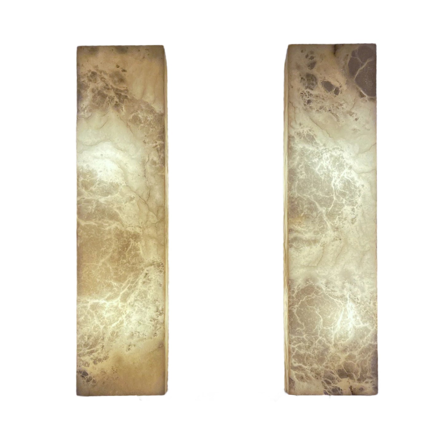 Alabaster Architectural Wall Sconces