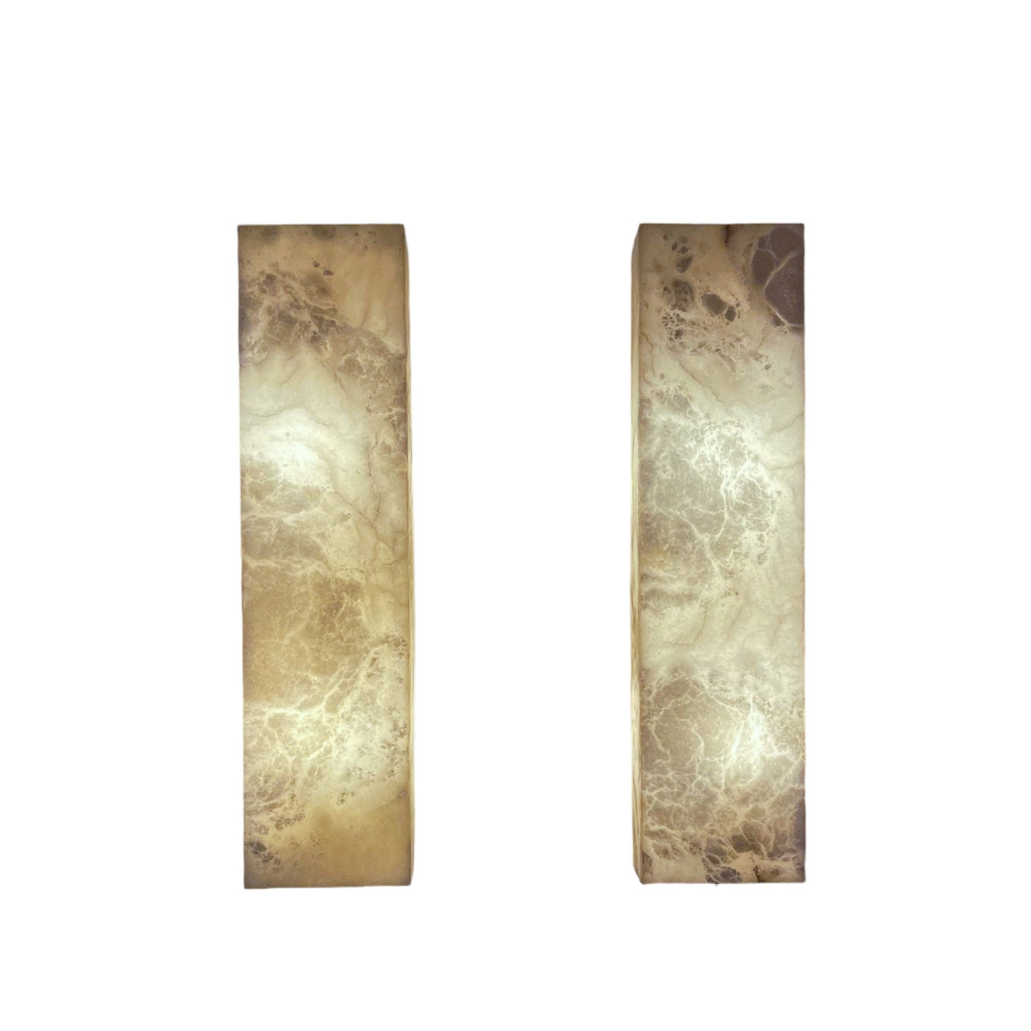 Alabaster Architectural Wall Sconces