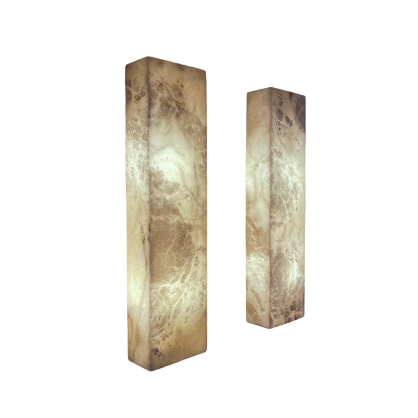 Alabaster Architectural Wall Sconces