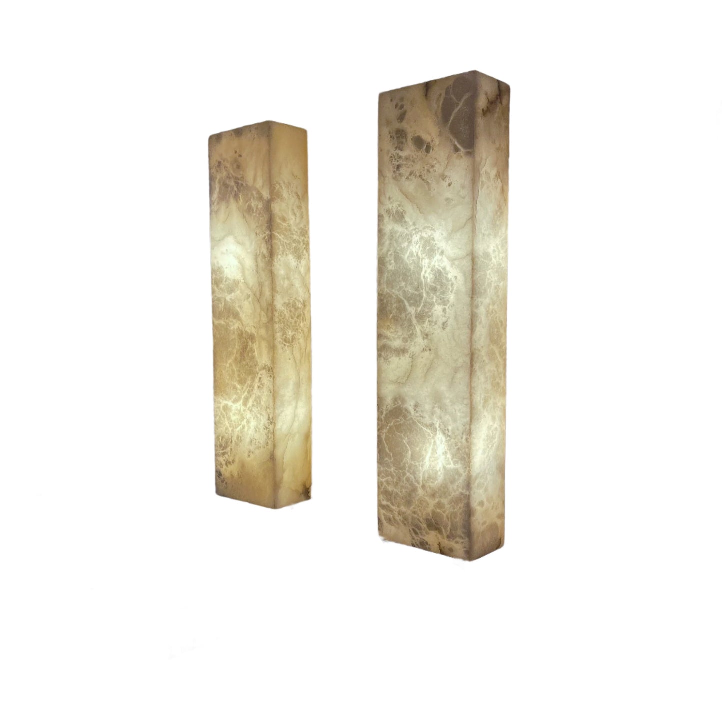 Alabaster Architectural Wall Sconces