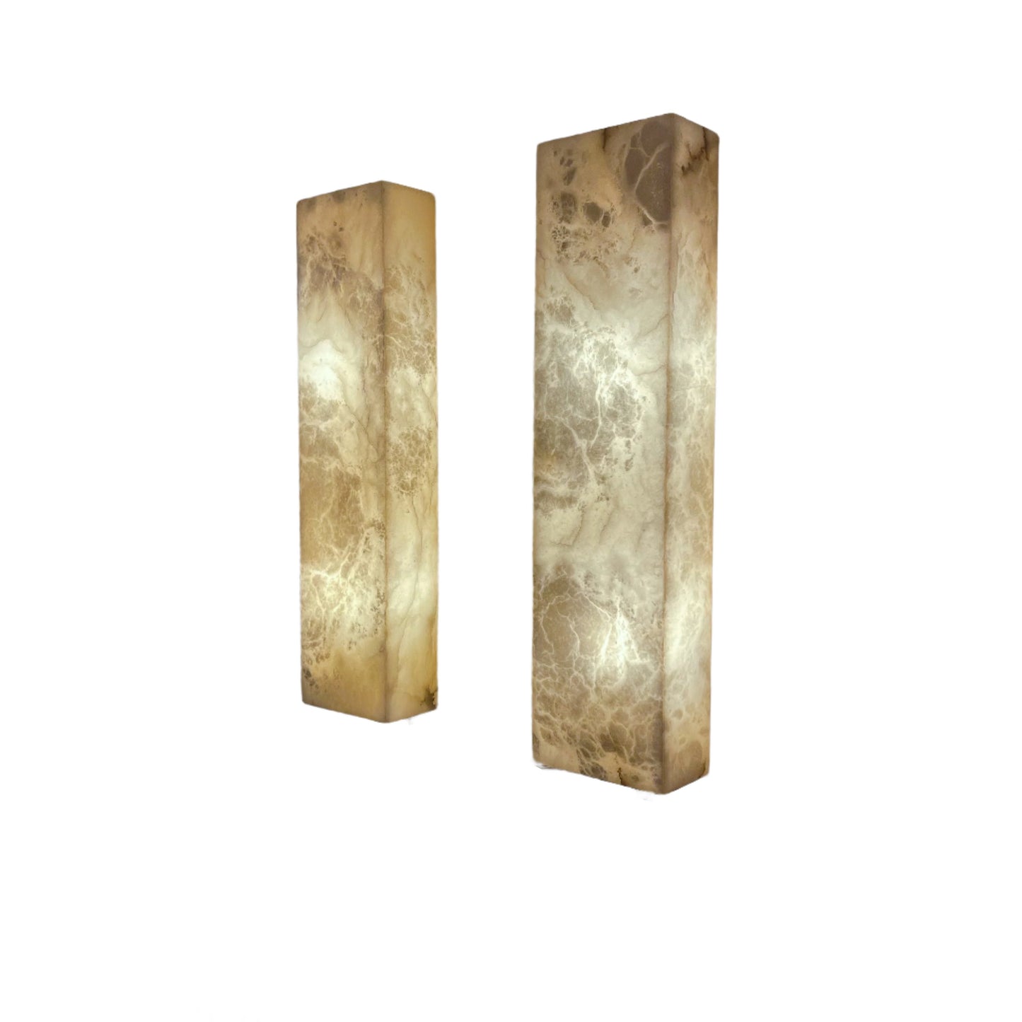 Alabaster Architectural Wall Sconces