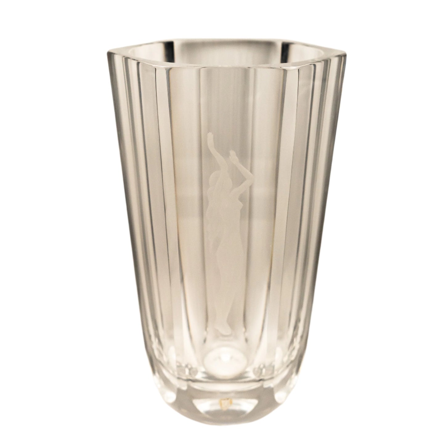 Orrefors Glass Aphrodite Vase, Sweden 1930