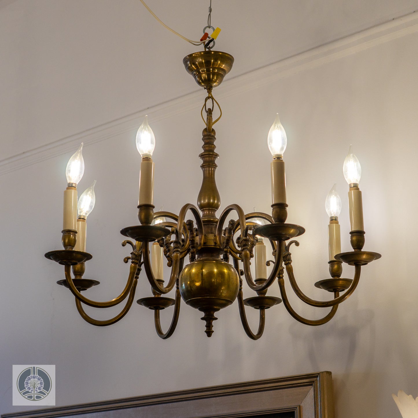 Early 20th Century Brass Chandelier