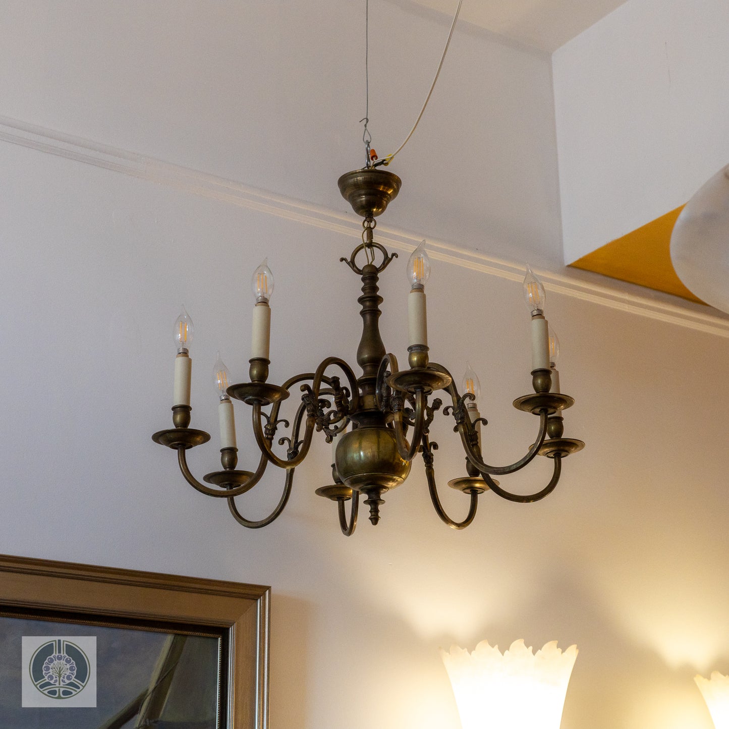 Early 20th Century Brass Chandelier