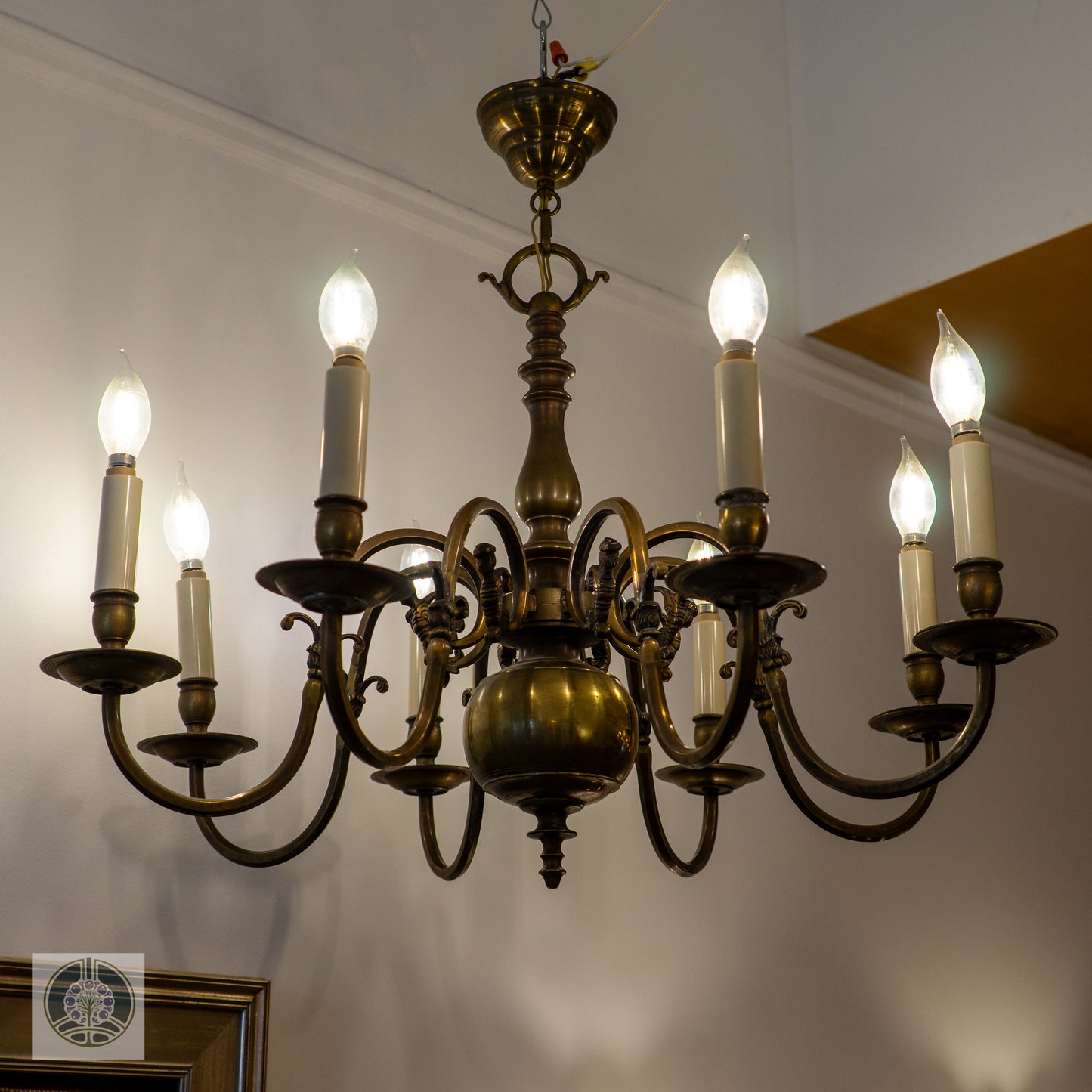 Early 20th Century Brass Chandelier