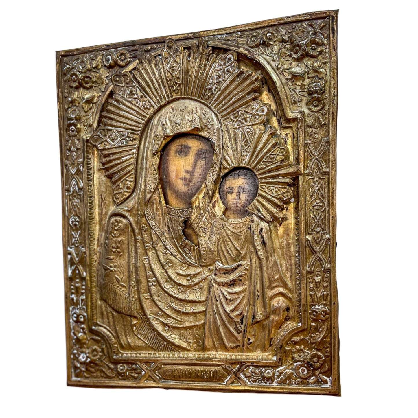 19th Century Russian Icon, Our Lady of Kazan