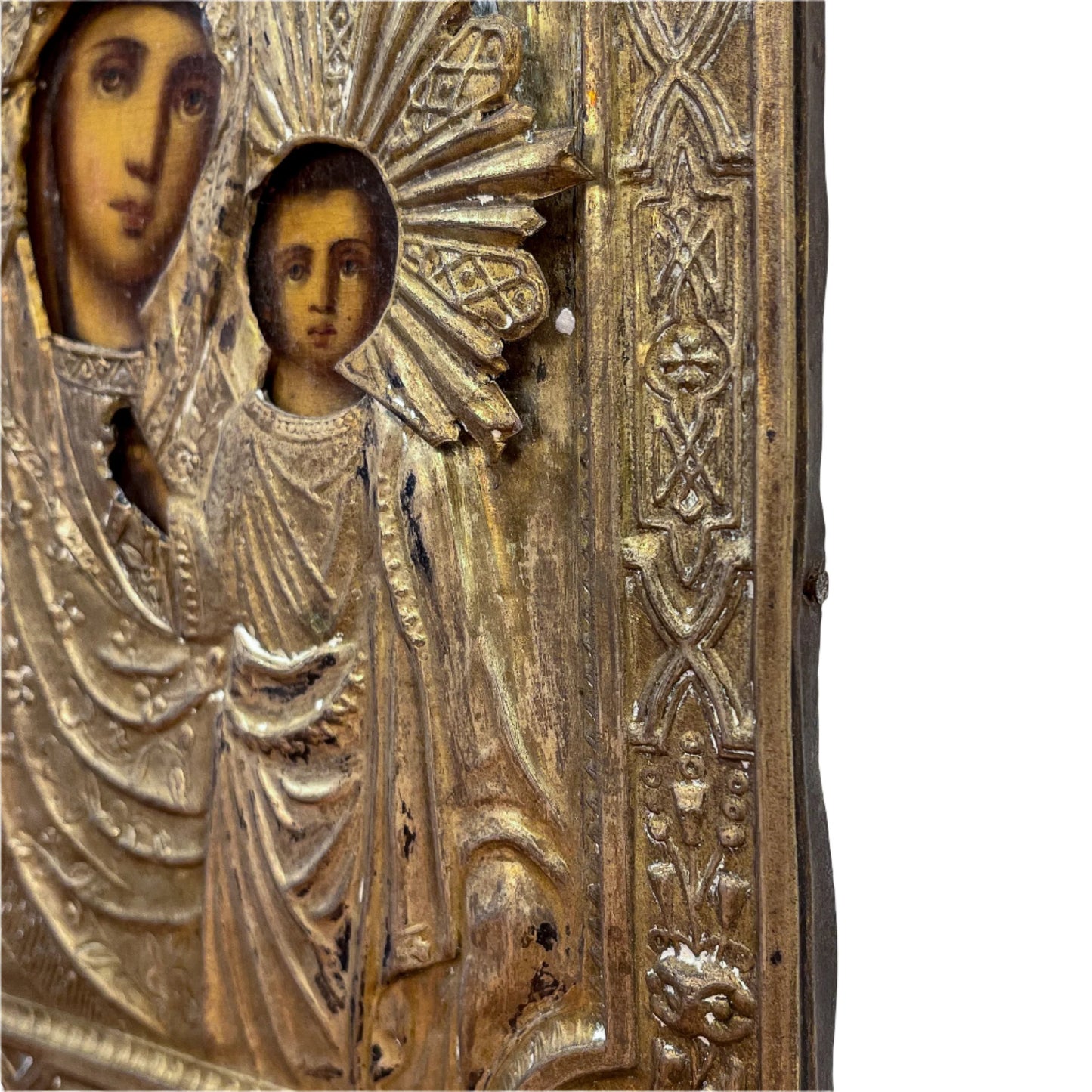 19th Century Russian Icon, Our Lady of Kazan