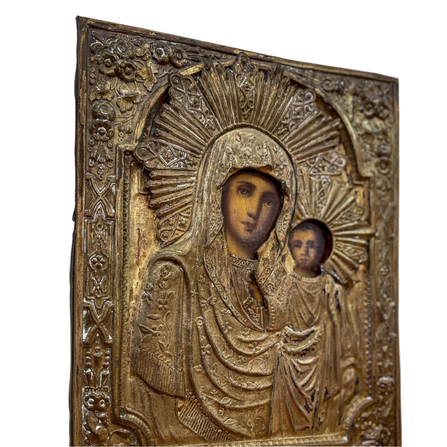 19th Century Russian Icon, Our Lady of Kazan