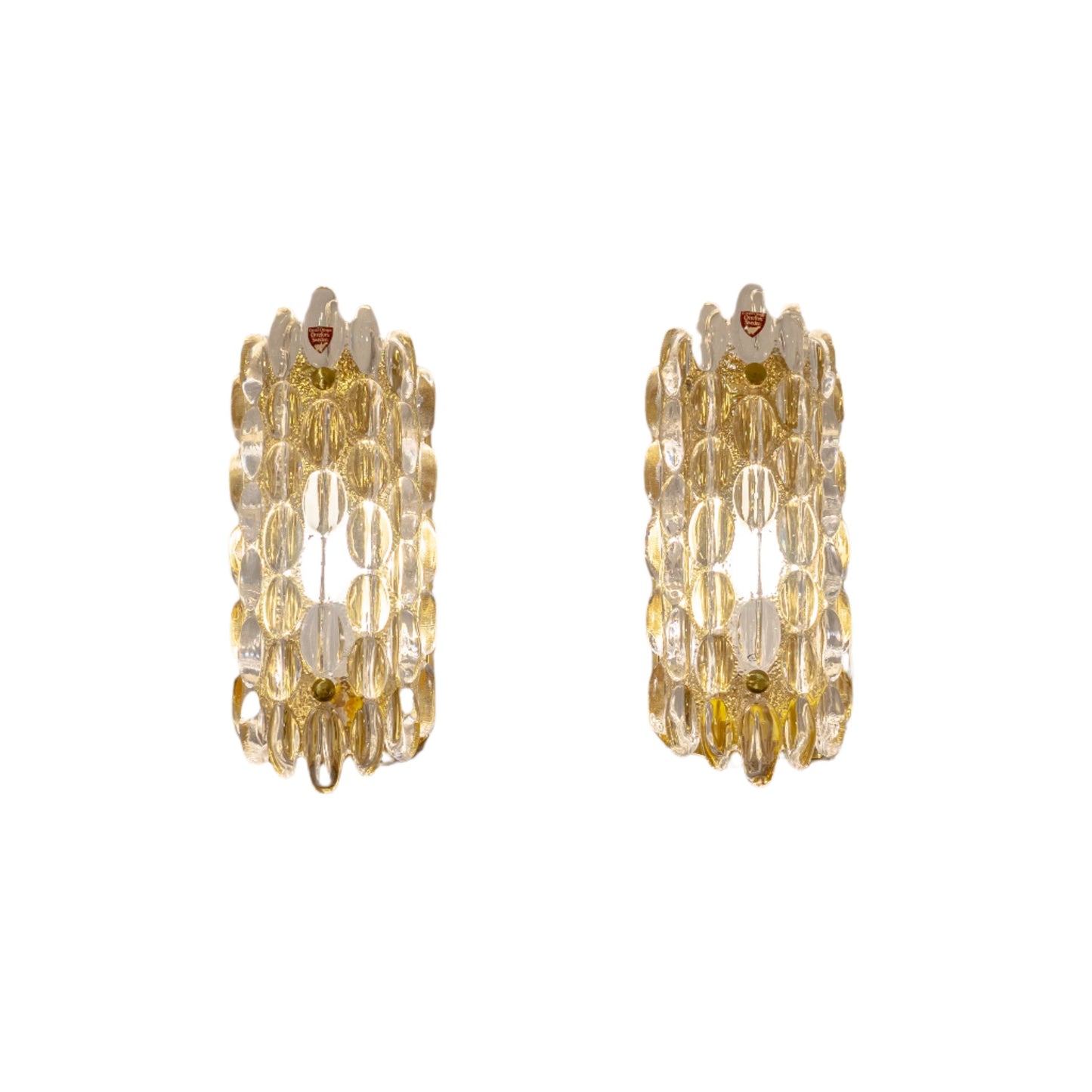 Orrefors Molded Glass Sconces