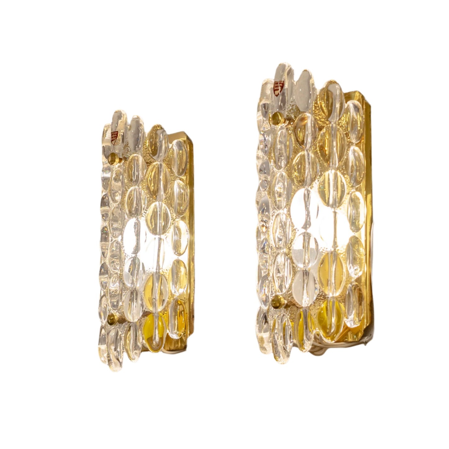Orrefors Molded Glass Sconces