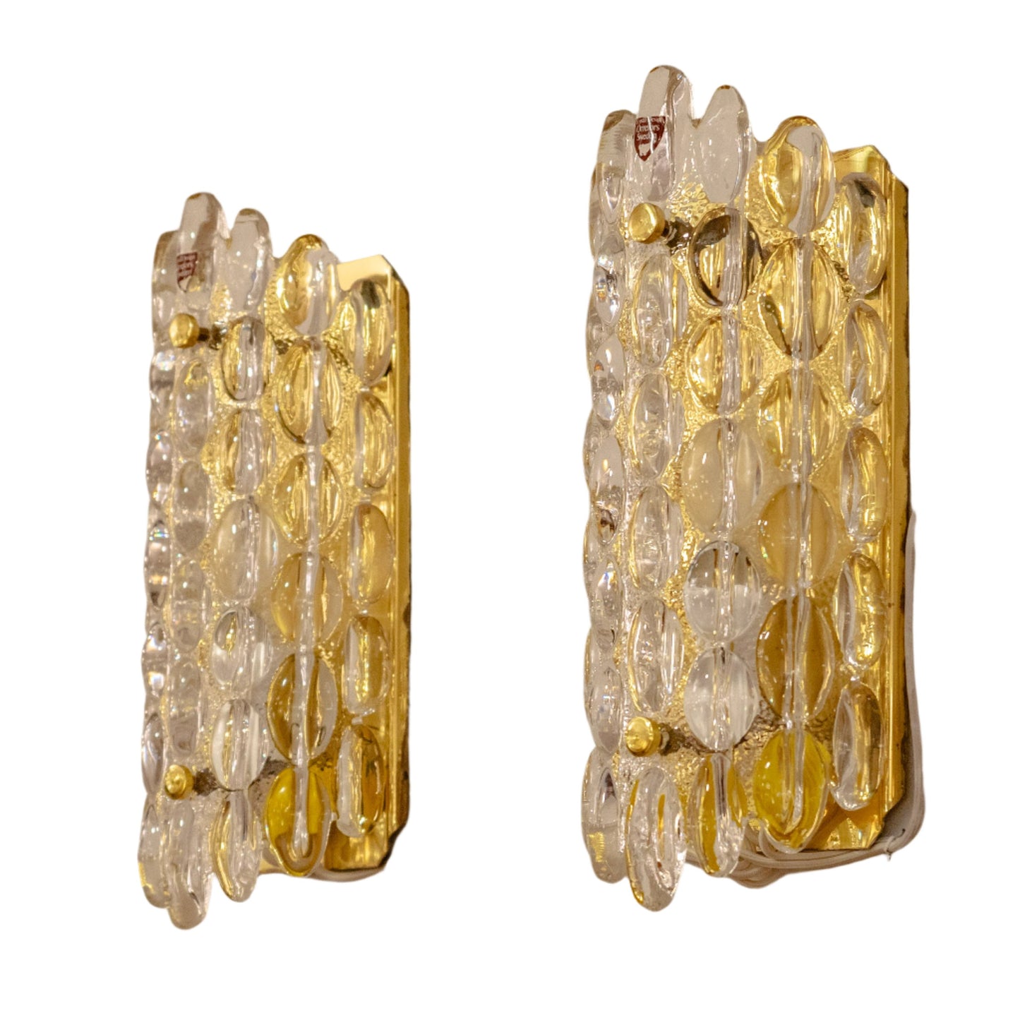 Orrefors Molded Glass Sconces