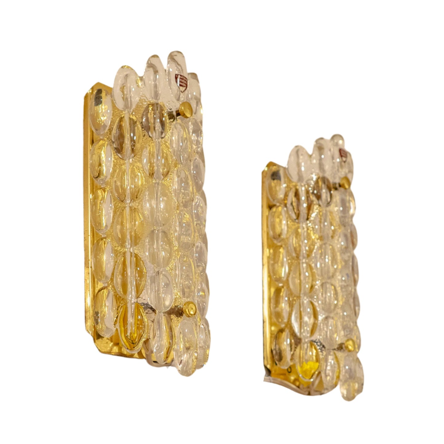 Orrefors Molded Glass Sconces