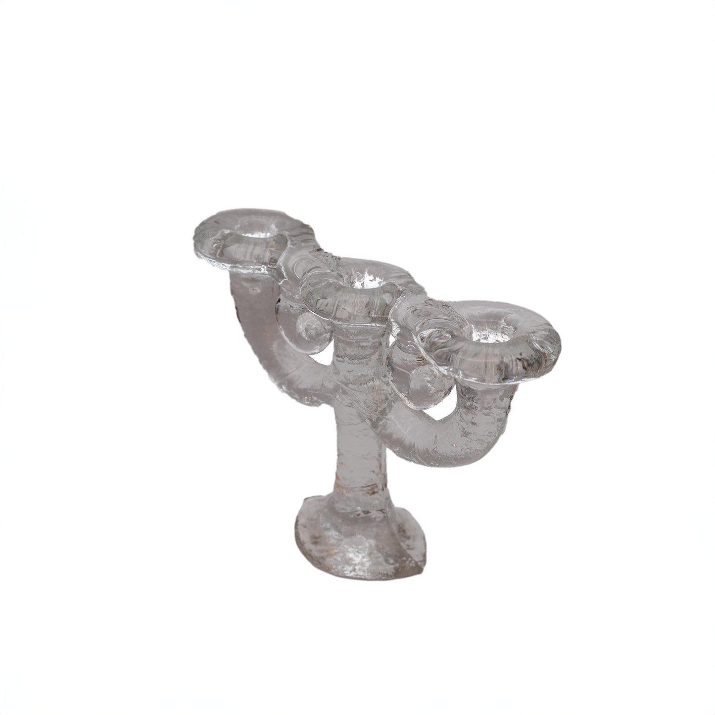 Vintage Pukeberg Triple Candle Holder