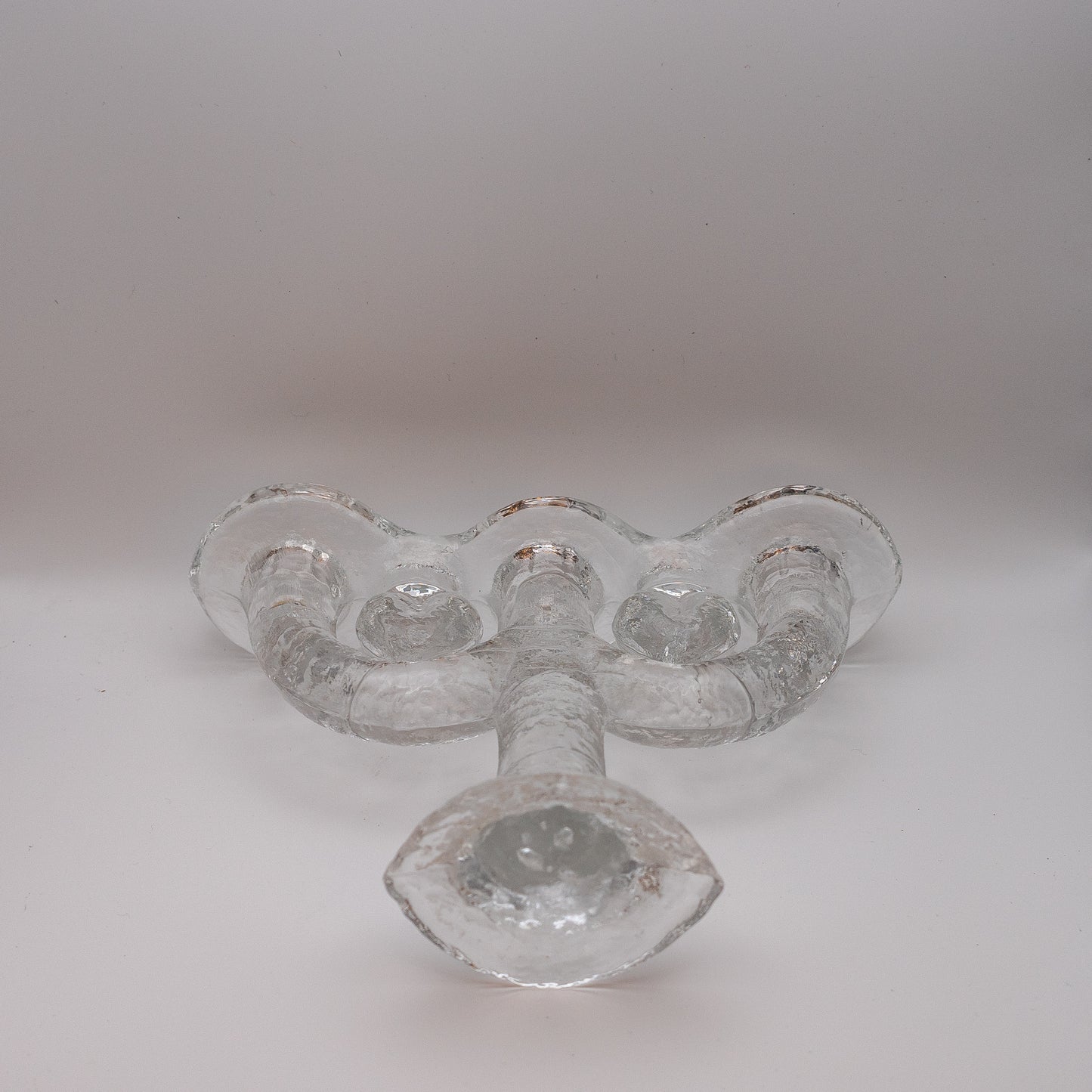 Vintage Pukeberg Triple Candle Holder