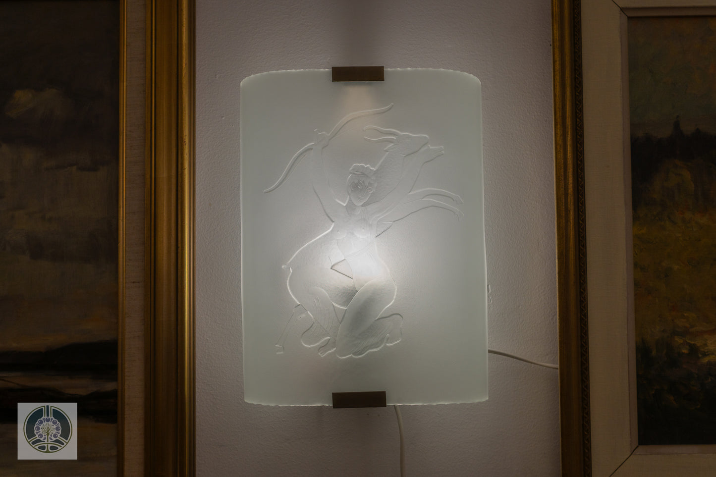 Art Deco Glass Wall Sconce