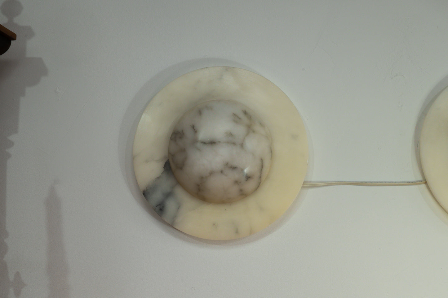 Moon Motif Alabaster Wall Sconces