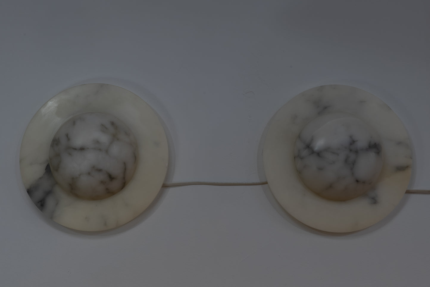 Moon Motif Alabaster Wall Sconces