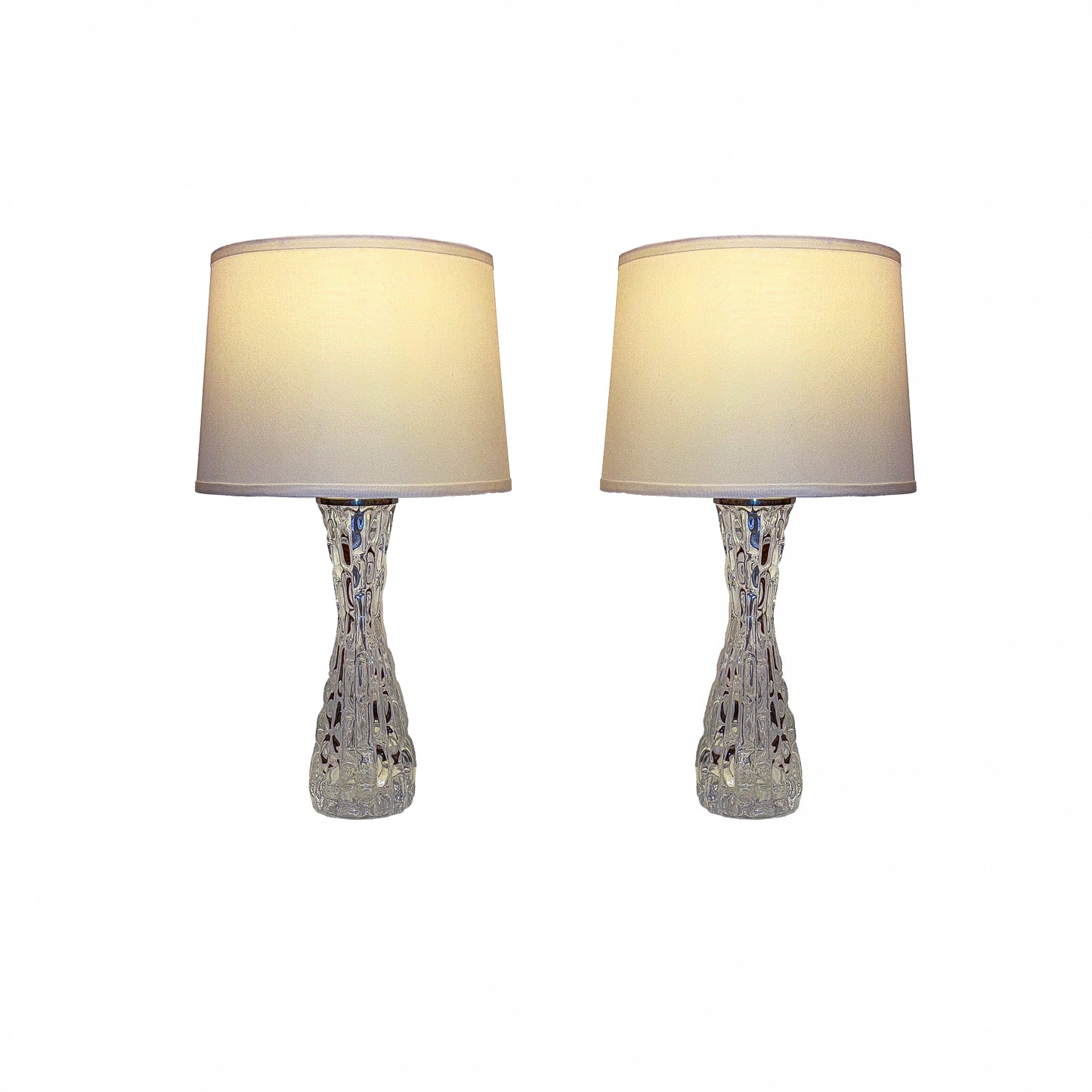 Orrefors Table Lamp Pair