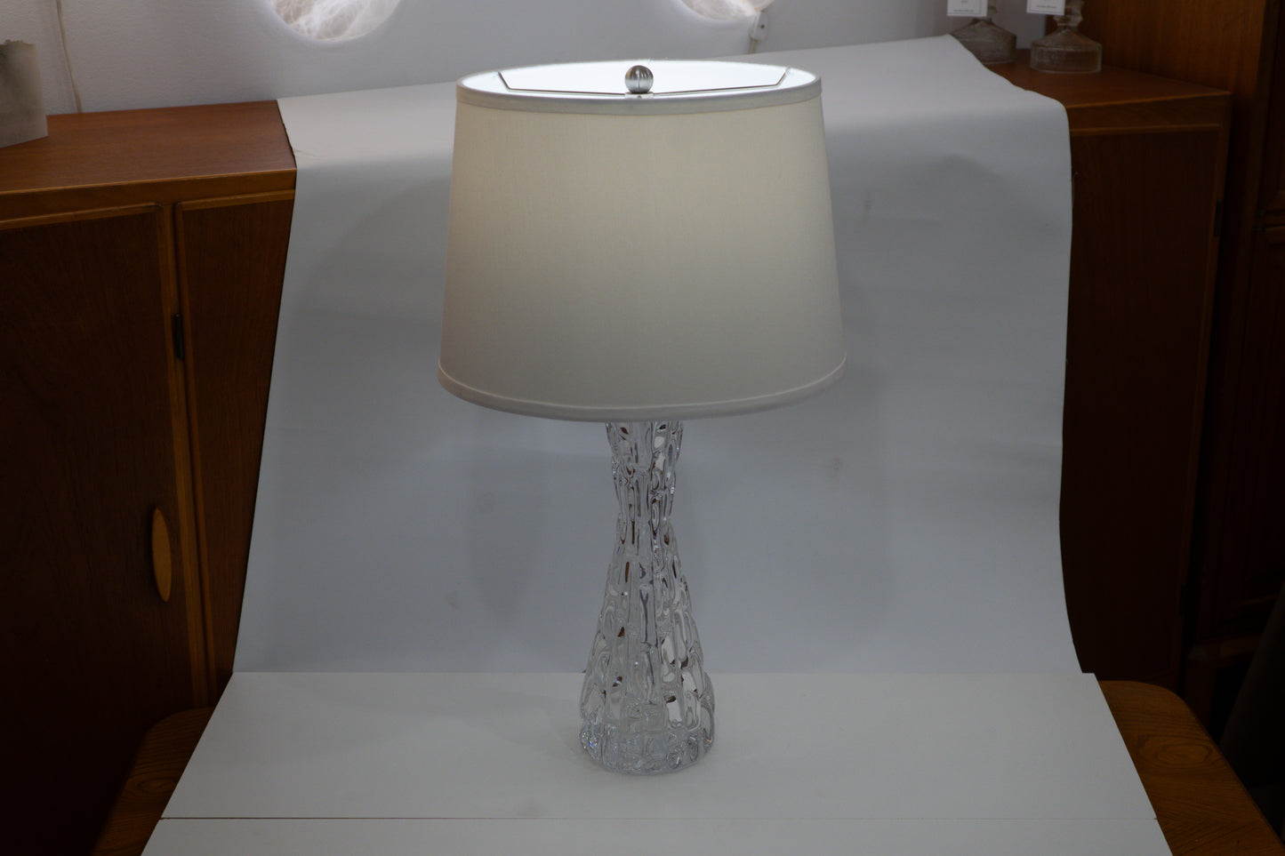 Orrefors Table Lamp Pair