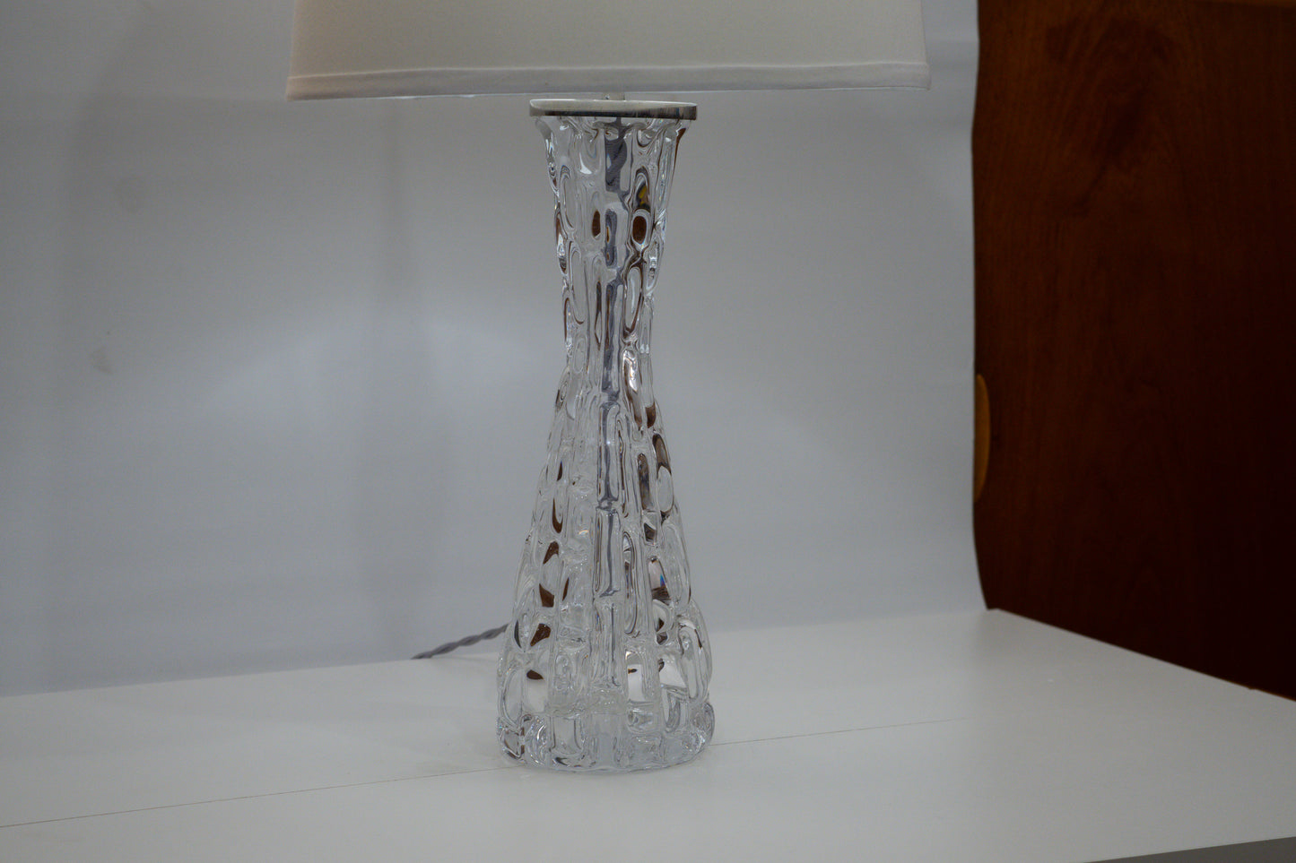 Orrefors Table Lamp Pair
