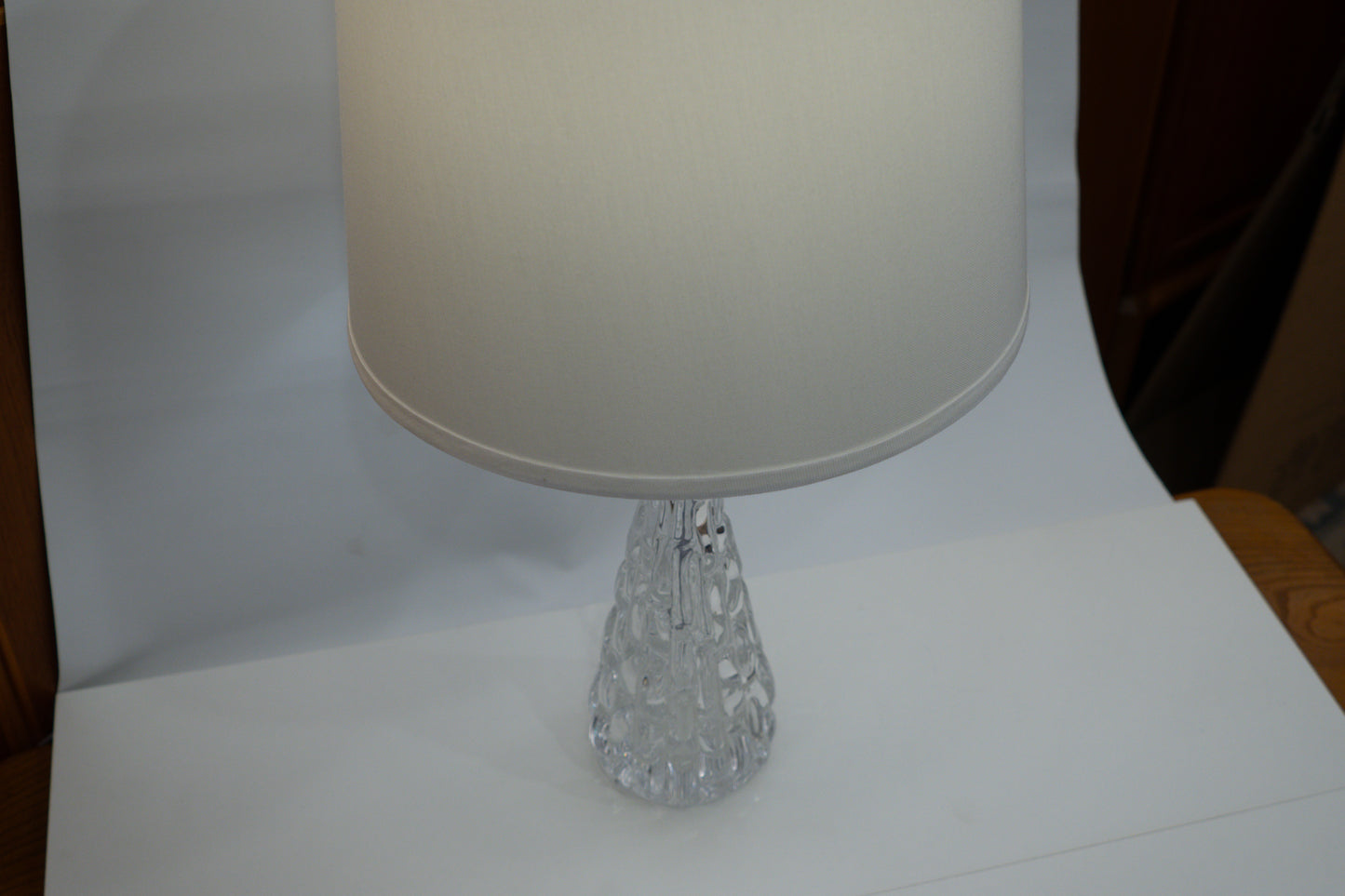 Orrefors Table Lamp Pair