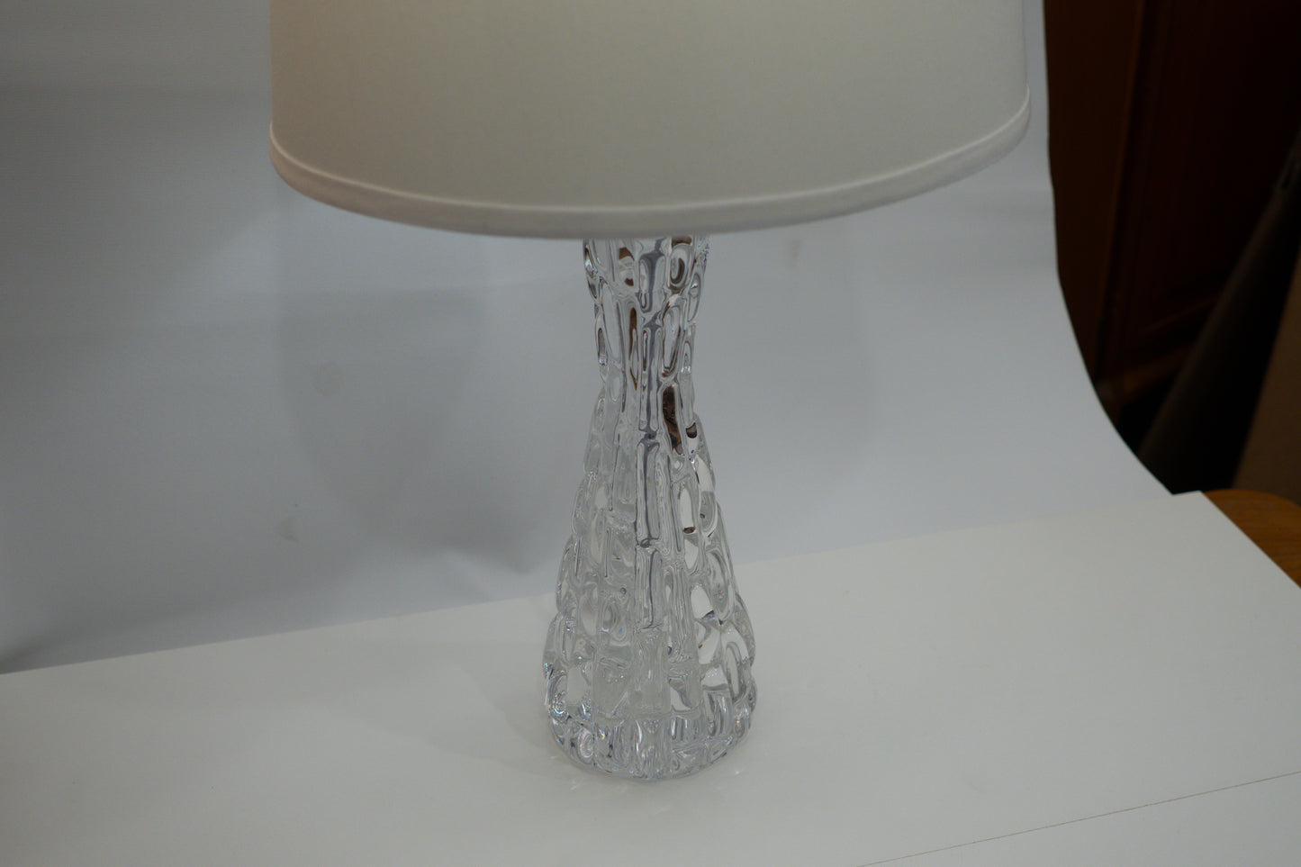 Orrefors Table Lamp Pair