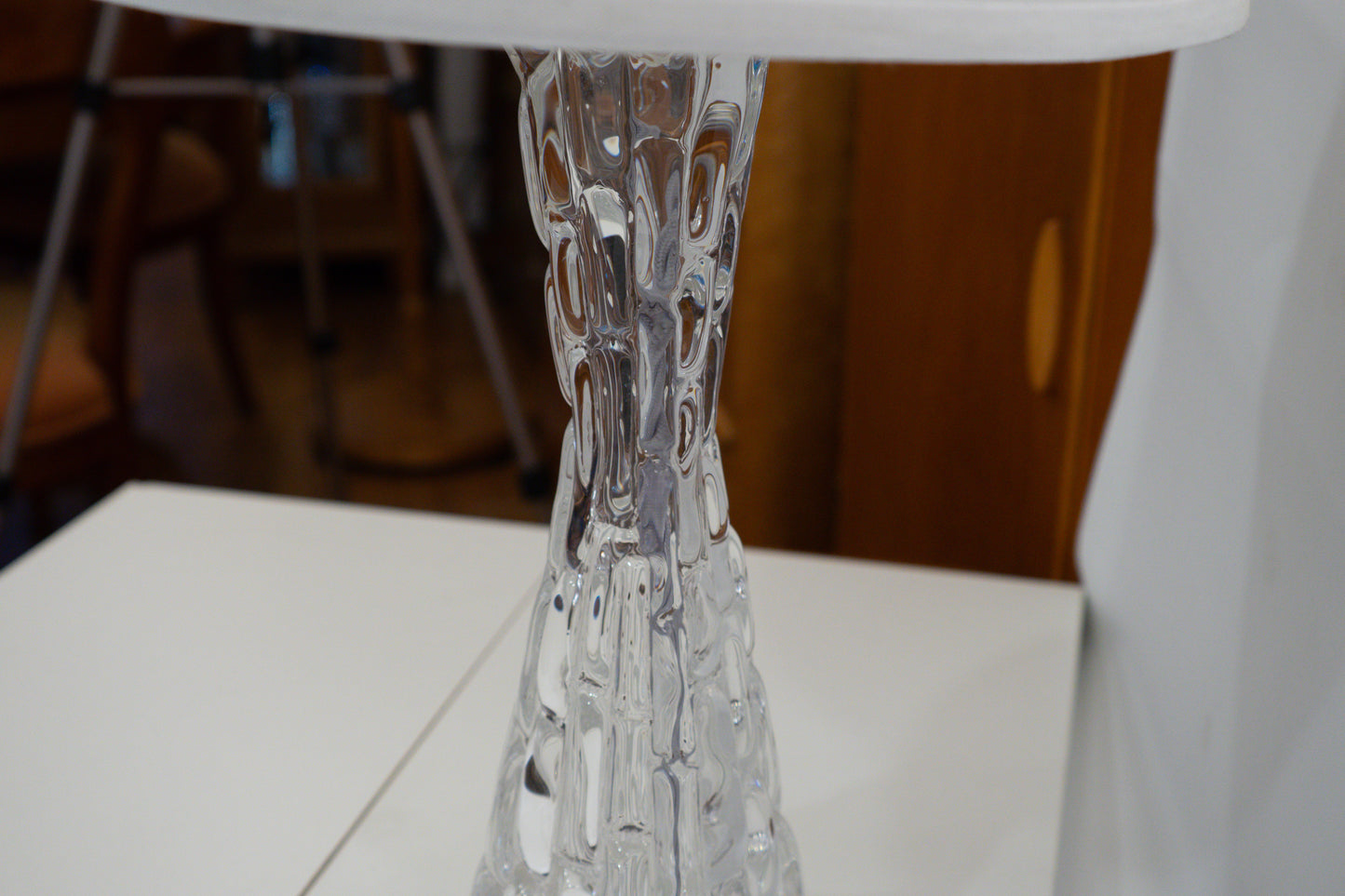 Orrefors Table Lamp Pair