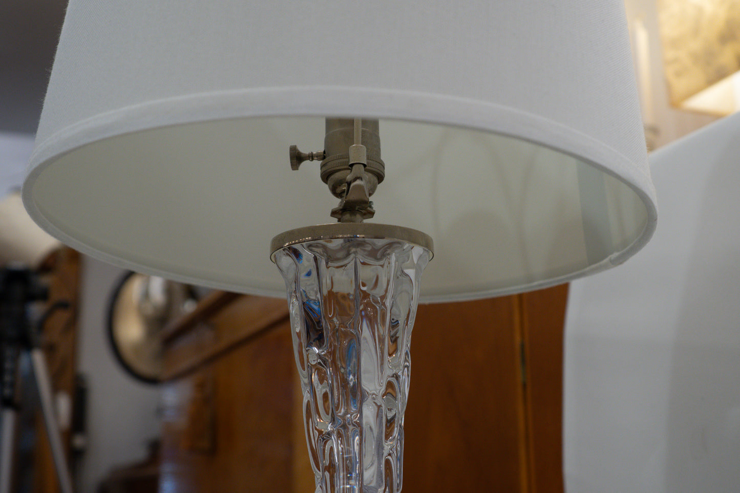 Orrefors Table Lamp Pair