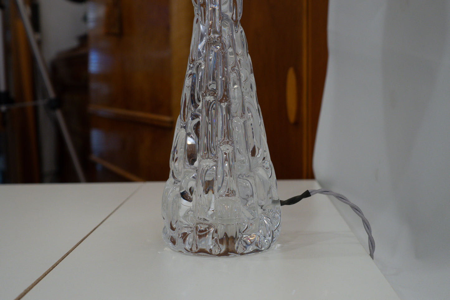 Orrefors Table Lamp Pair
