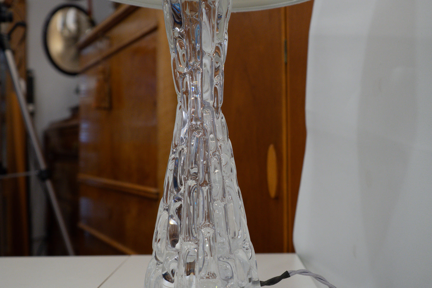 Orrefors Table Lamp Pair