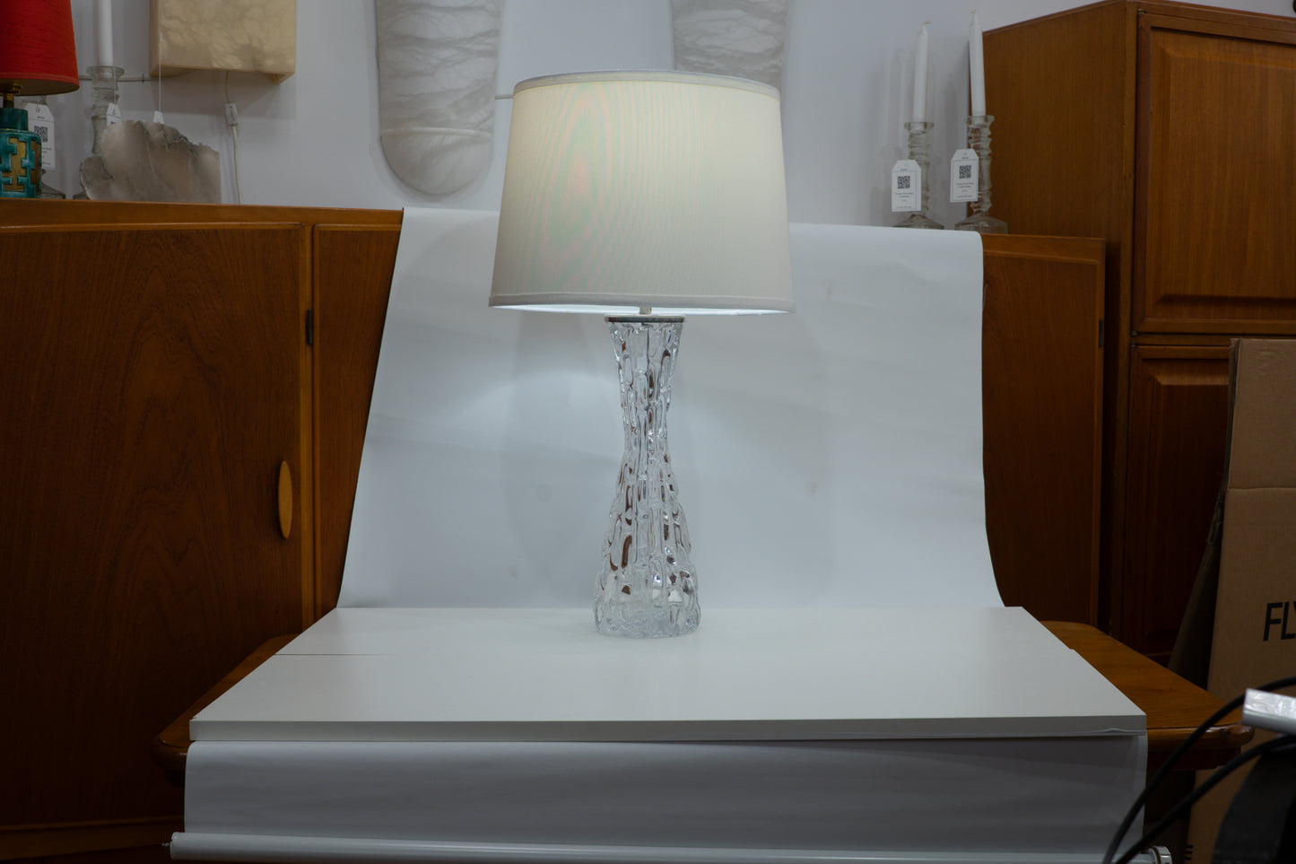 Orrefors Table Lamp Pair