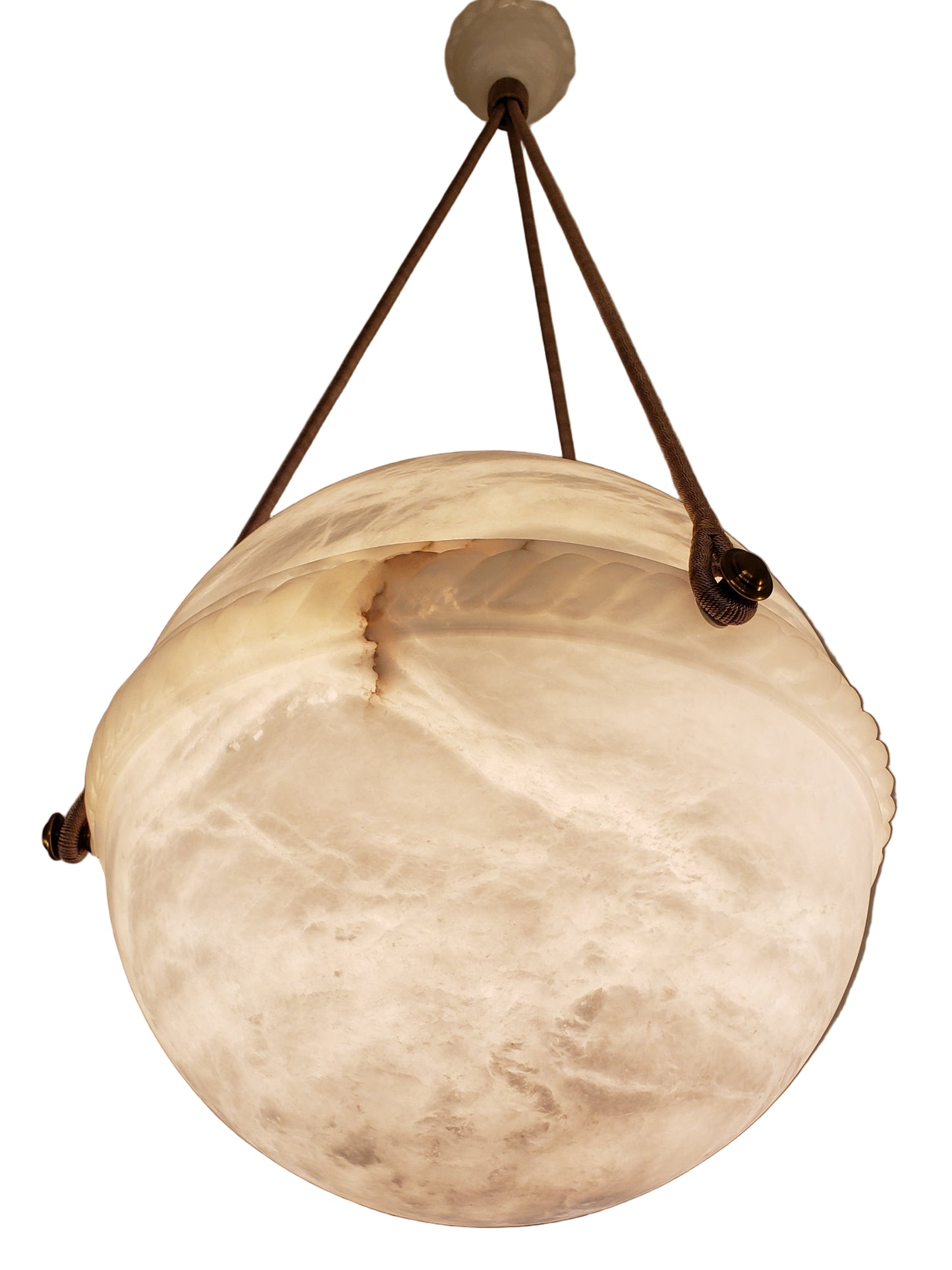 Alabaster Globe Light Fixture