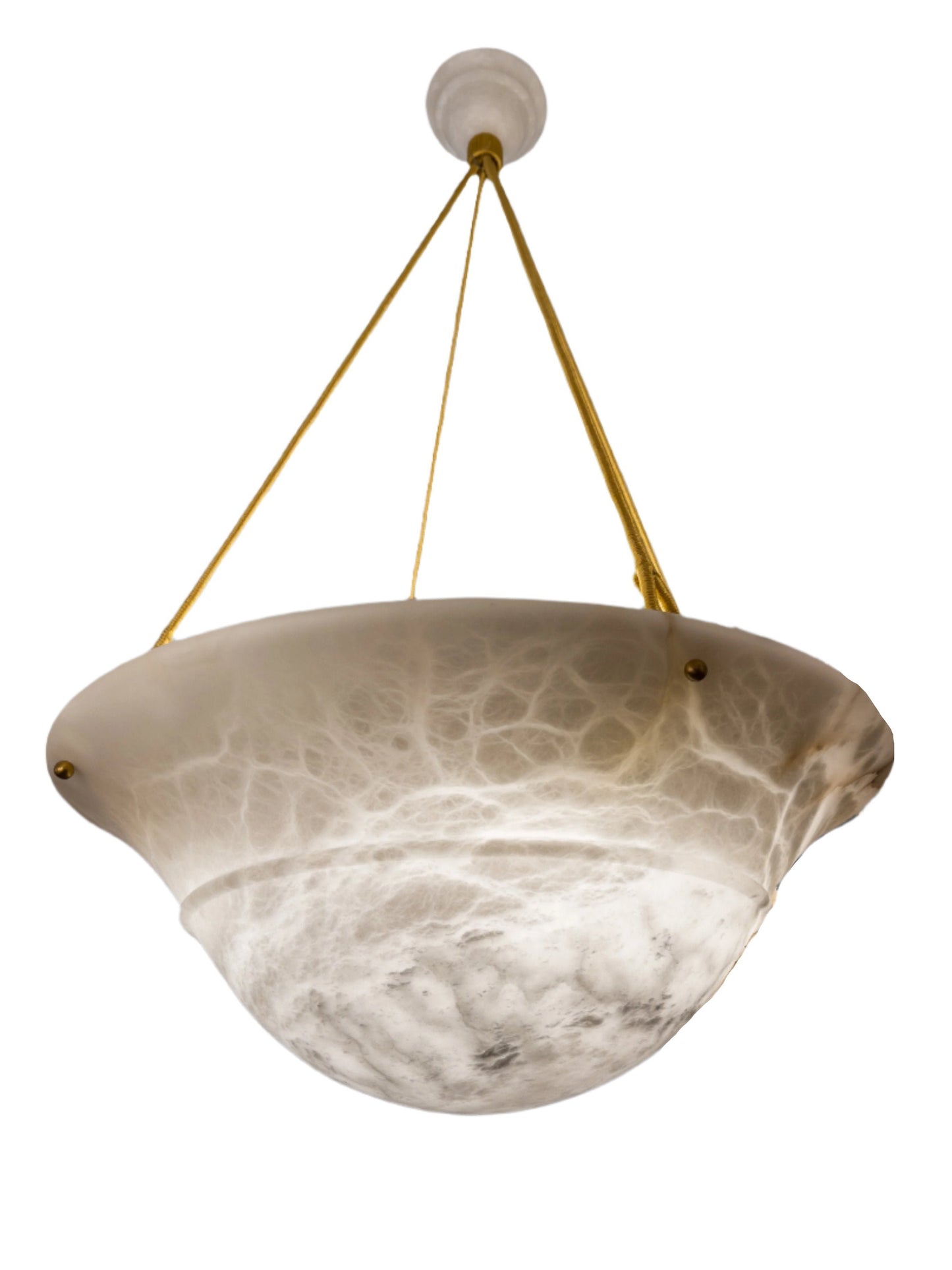 Alabaster Tureen Pendant, Sweden 1940
